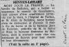 Annonce de décès de Alain Jean Marie Fradin de Bellabre - Ouest-Éclair - août 1941. Annonce de décès de Alain Jean Marie Fradin de Bellabre - Ouest-Éclair - août 1941.