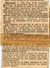 Extrait d'un journal de Gabès (Tunisie) du 27 avril 1931 : Décès de Magdelaine Allemand. Extrait d'un journal de Gabès (Tunisie) du 27 avril 1931 : Décès de Magdelaine Allemand.