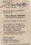 Annonce de décès de Marthe Fradin de Bellabre - Le Figaro du 30 janvier 1993. Annonce de décès de Marthe Fradin de Bellabre - Le Figaro du 30 janvier 1993.