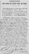 Acte de naissance d'Anne Ernestine de Wendel - Paris (75003), état-civil reconstitué - 12 décembre 1798. Acte de naissance d'Anne Ernestine de Wendel - Paris (75003), état-civil reconstitué - 12 décembre 1798.