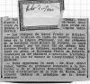 Annonce de décès de Jules Fradin de Belabre - Écho de Paris, juin 1914. Annonce de décès de Jules Fradin de Belabre - Écho de Paris, juin 1914.