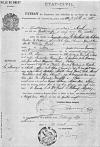 Acte de décès de Bonaventure Marie Le Saulnier de La Cour, au 1bis rue Traverse, à Brest (29) - 14 avril 1880. Acte de décès de Bonaventure Marie Le Saulnier de La Cour, au 1bis rue Traverse, à Brest (29) - 14 avril 1880.