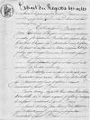 Autre extrait ancien de l'acte de naissance de Bonaventure Marie Le Saulnier de La Cour - Saint-Brieuc (22) - 5 avril 1821. Autre extrait ancien de l'acte de naissance de Bonaventure Marie Le Saulnier de La Cour - Saint-Brieuc (22) - 5 avril 1821.