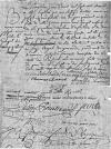 Acte de baptême de Marie Anne Joseph Aimée Félicité Goupil de La Piquelière - Mesquer (44) - 20 avril 1776. Acte de baptême de Marie Anne Joseph Aimée Félicité Goupil de La Piquelière - Mesquer (44) - 20 avril 1776.