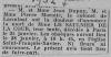 Annonce de décès de Marguerite Antoinette Dupuy - presse inconnue - janvier 1952. Annonce de décès de Marguerite Antoinette Dupuy - presse inconnue - janvier 1952.